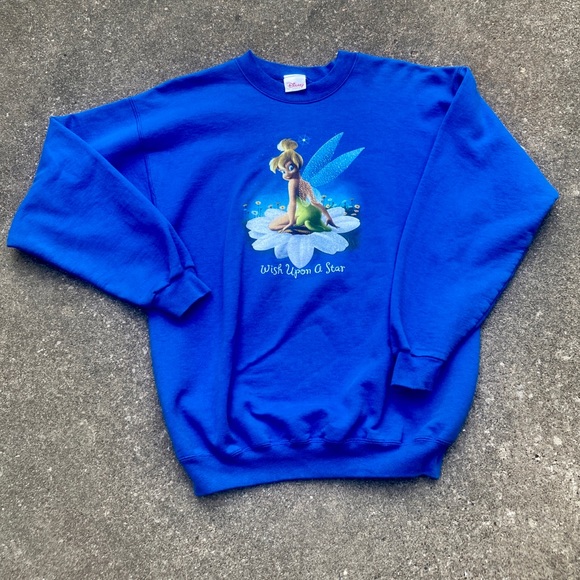 Vintage 90s Tinker Bell Disney Crewneck Sweater - Picture 2 of 6